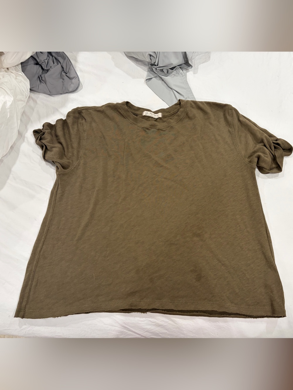 We The Free Olive Short Sleeve Crew Top